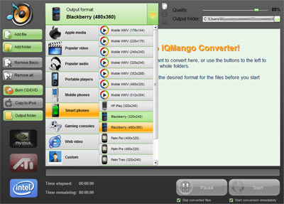 IQmango free Blackberry converter